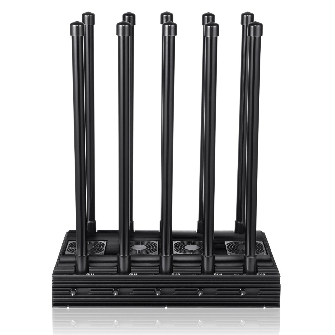 10 Antennas 260W Intelligent Cooling System 2G 3G 4G WIFI GPS Lojack Signal Jammer 1