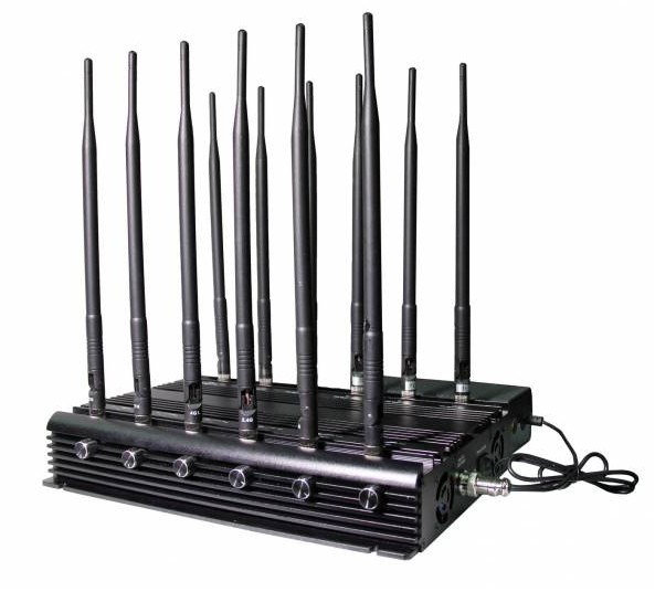 12 Antennas Desktop 5G/4G/3G/2G Mobile Phone 3.5G 3.7G Signal jammer 2.4G 5G WiFi Blocker 3