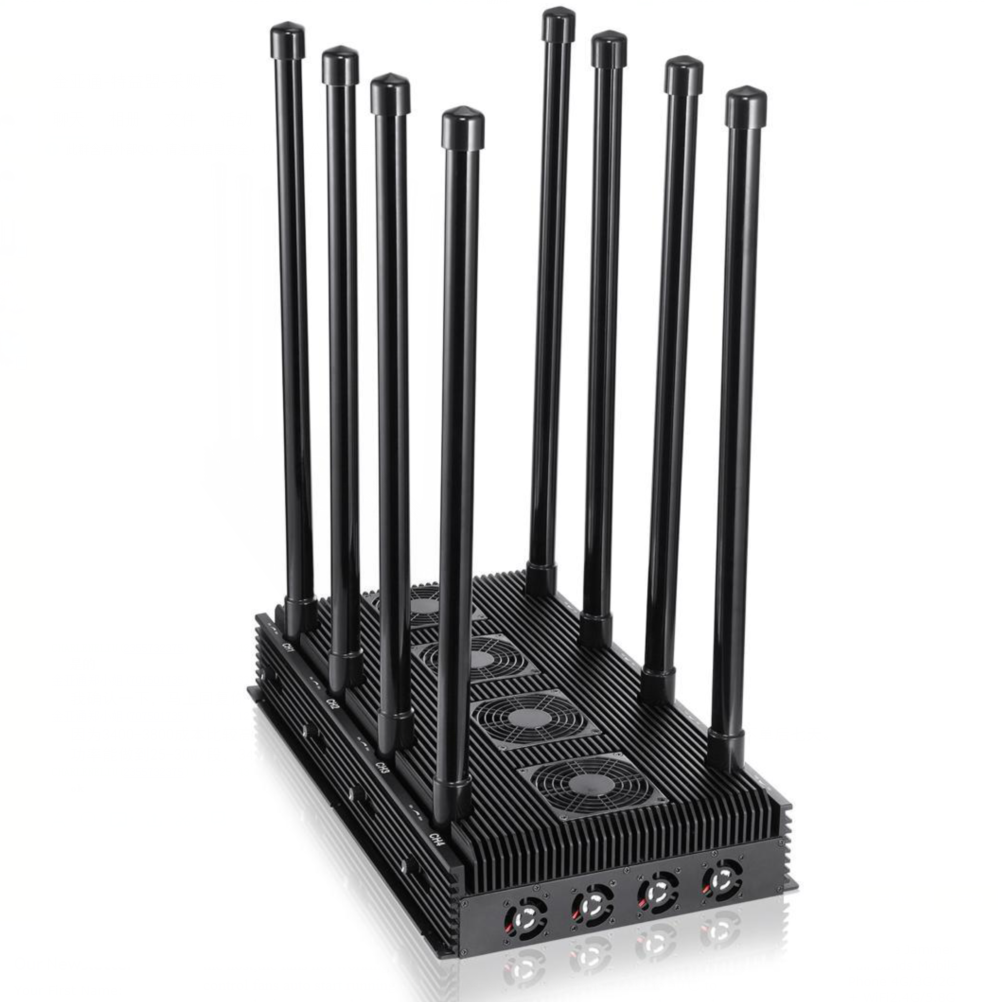 8 Antennas 5G Cell Phone Signal Jammer All 2G 3G 4G 5G Bands Blocker Cover Range up to 150m Desktop  2