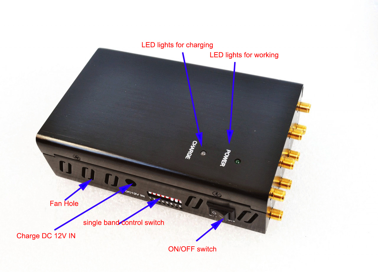 8 Bands GPS Jammer GSM 2G 3G 4G Cellphone Lojack WiFi Blocker 3