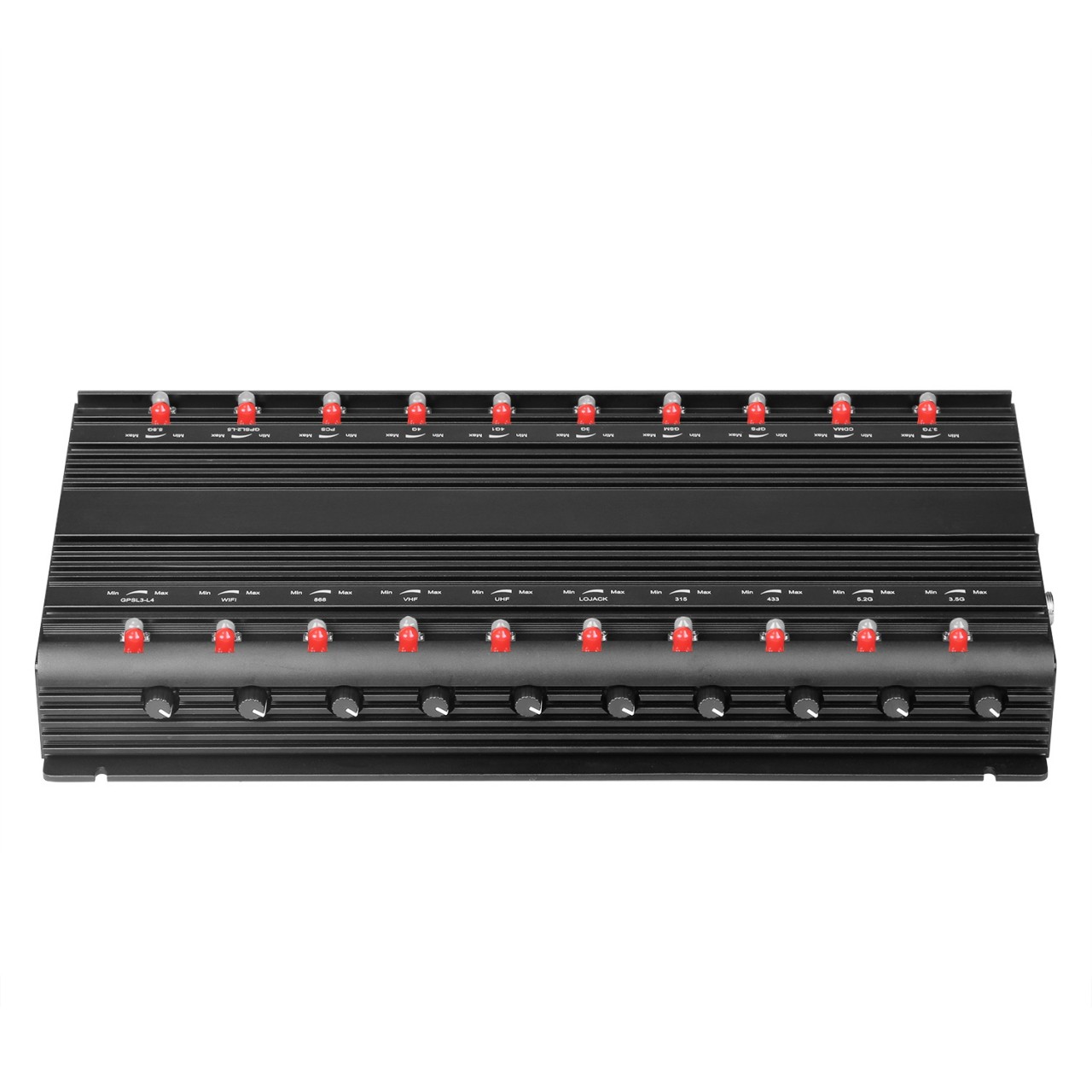 20 Antennas All-in-one Cell Phone 5G Jammer WiFi GPS UHF VHF RF Remote Control Signal Blocker 5