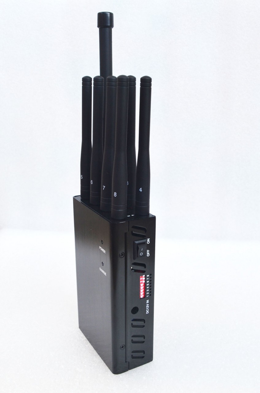 4W Man-carried 2G 3G 4G CellPhone Jammer 8 bands Selectable GPS WiFi Blocker(USA Version) 2