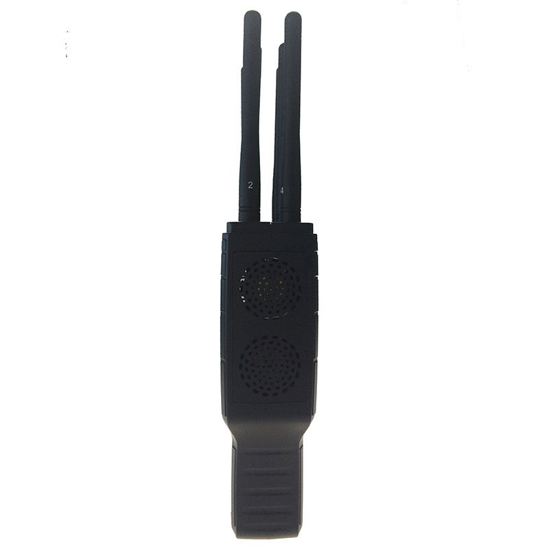 6 Antennas Handheld Selectable 5.5W Cell Phone 2G 3G 4G WiFi Jammer Blocker with Carry Case 5