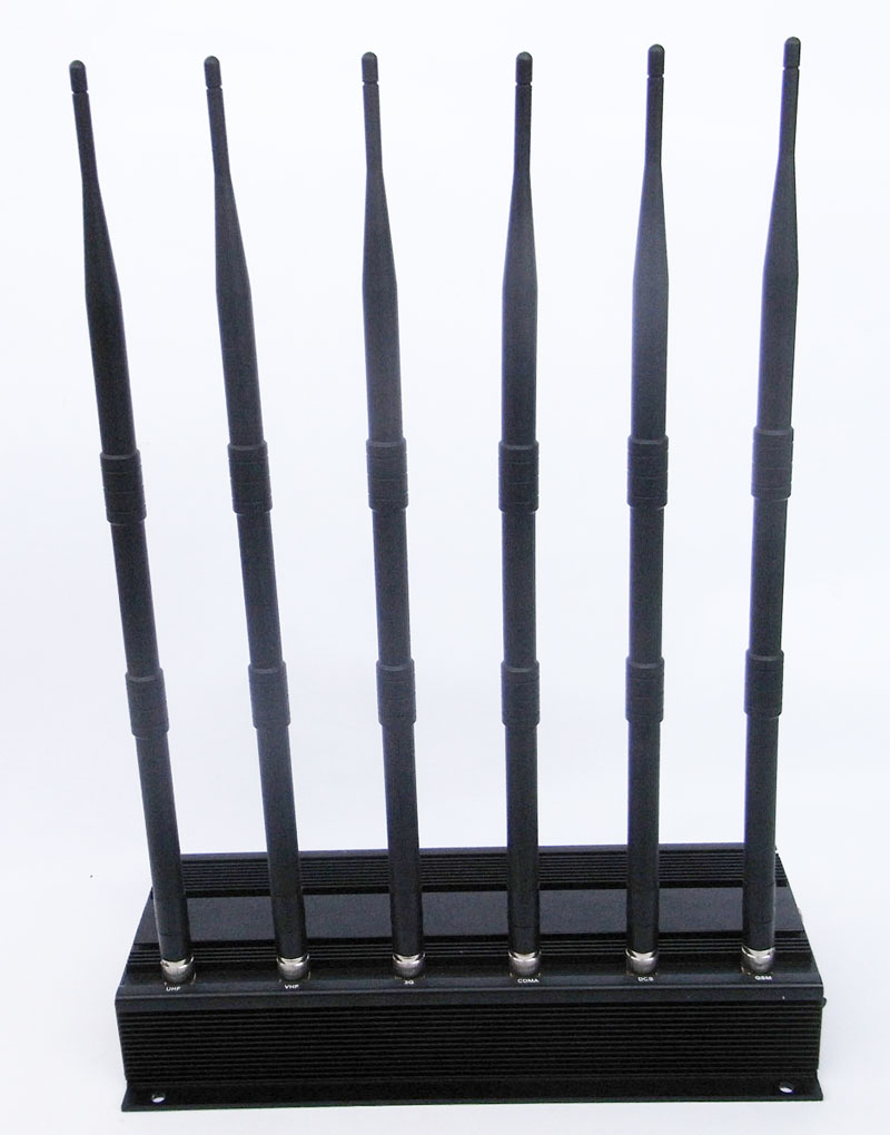 6 Antenna GPS UHF Lojack and Cell Phone Jammer (3G, GSM, CDMA, DCS) 1
