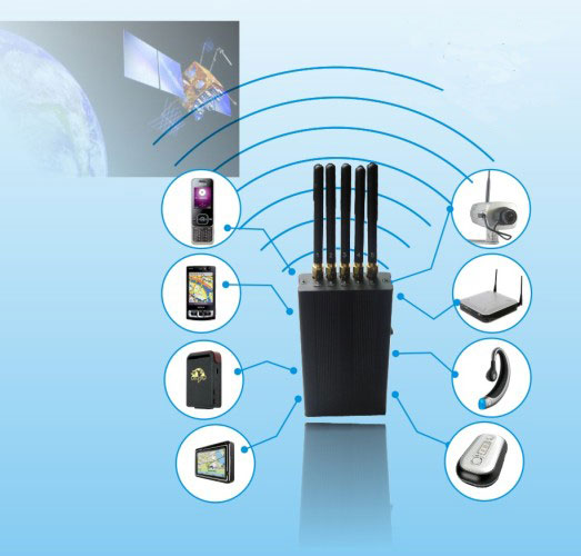 Portable 5 Antenna Cell phone Jammer & WI-Fi & GPS L1 Blocker 3
