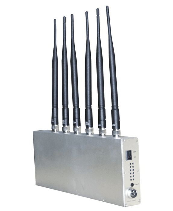 6 Antenna WI-Fi & GPS &Cell phone Jammer for World Wide Usage 3