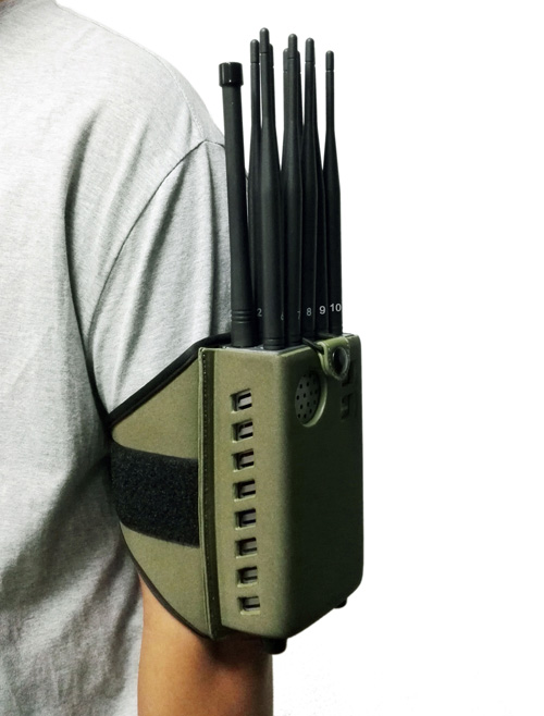 10 Antennas Plus Portable Jammer Mobile Phone 2G/3G/4G + LOJACK + GPSL1 + WiFi(2.4G, 5.8G) Signal Blocker 3