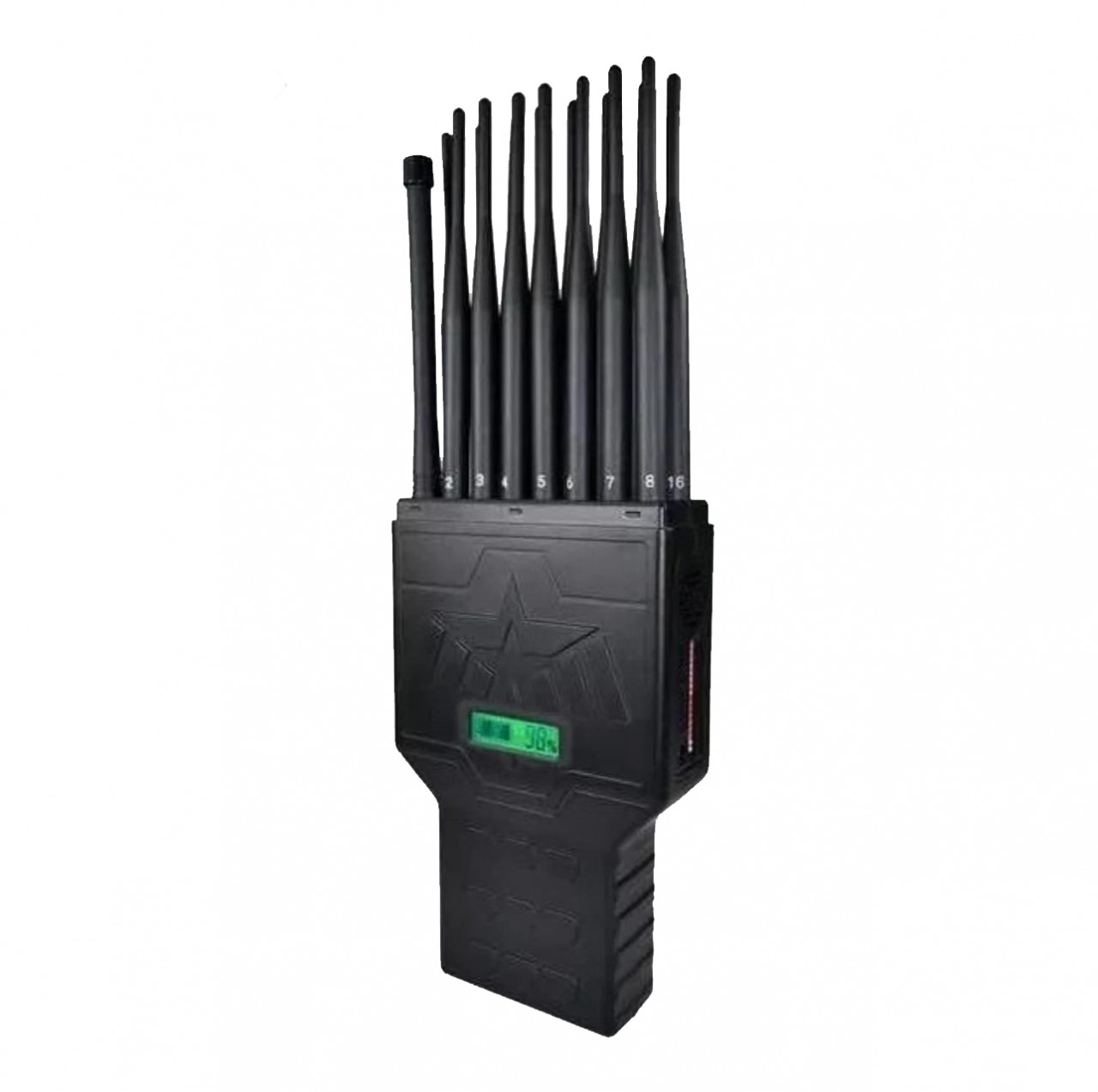 Hidden 16 Bands Portable Selectable Cell Phone Signal Jammer Blocking 4G Wi-Fi(2.4G, 5G) GPS Lojack UHF VHF RC 315 433 868 Signal Jammer 2