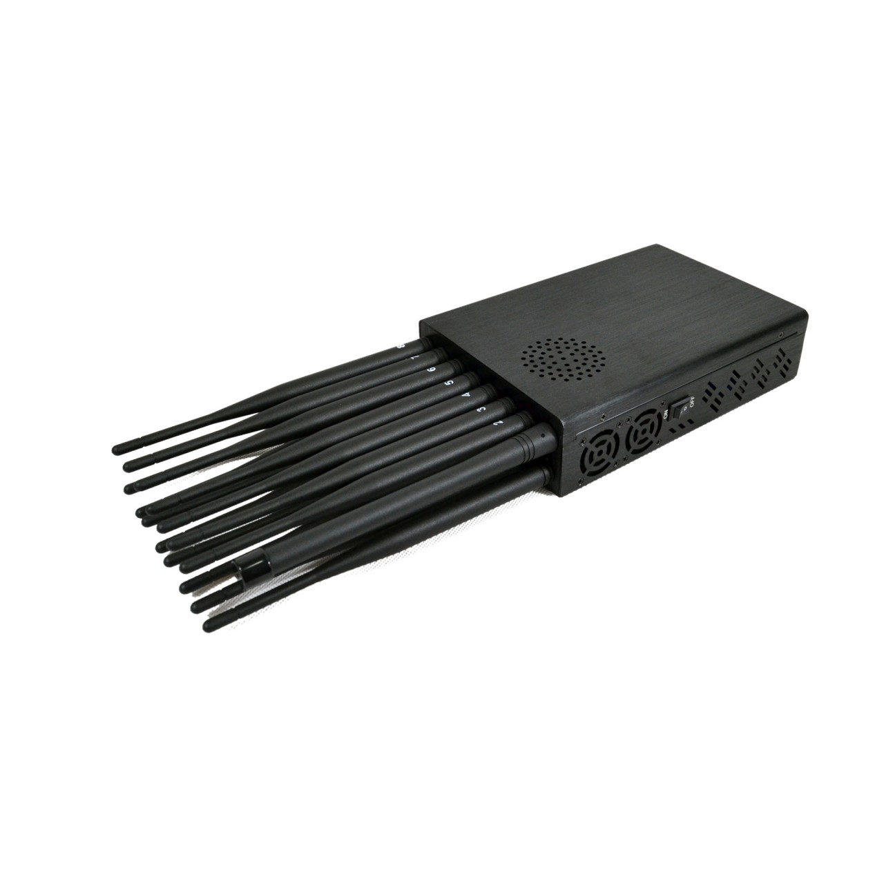 The latest handheld 16 Antenna mobile phone 2G 3G 4G 5G Jammer WiFi2.4G/5G GPSL1L2L5 UHF VHF LOJACK RC433 315 Blocker with protective cover  4