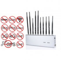 10 Bands 3G 4G GPS Jammer WiFi LoJack UHF VHF All Signal Blocker