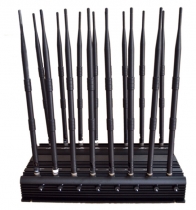 Powerful Adjustable 16 Bands 3G 4G Phone WiFi UHF VHF Jammer GPS Lojack All Bands Signal Blocker