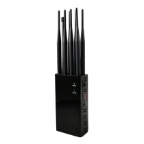 Portable 8 Antennas Cell Phone Jammer 2G 3G 4G WIFI GPS Jamming Blocker