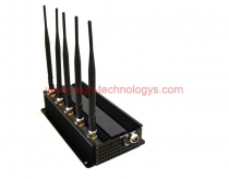 5 Bands Desktop Mobile Phone Cell Phone Jammer