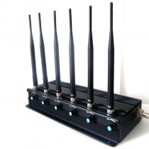 Powerful 7W Tabletop Adjustable WiFi GPS Jammer & All Wireless Bug Camera Jammer