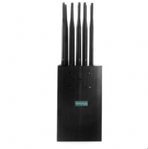 Portable 10 Antennas Handheld 2G 3G 4G WIFI 5G Mobile Phone Jammer Walkie-Talkie UHF VHF LoJack GPS Signal Blocker