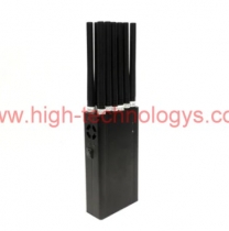 Handheld Portable 12 Antennas Cellphone WIFI Blocker GPS RC 315MHz 433MHz Jammer