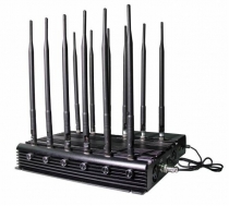 Desktop 12 Antennas 2G 3G 4G 5G Mobile Phone 3.5G 3.7G Signal jammer WiFi 2.4G 5G Blocker 